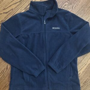 Columbia Dark Blue Fleece Full Zip Jacket